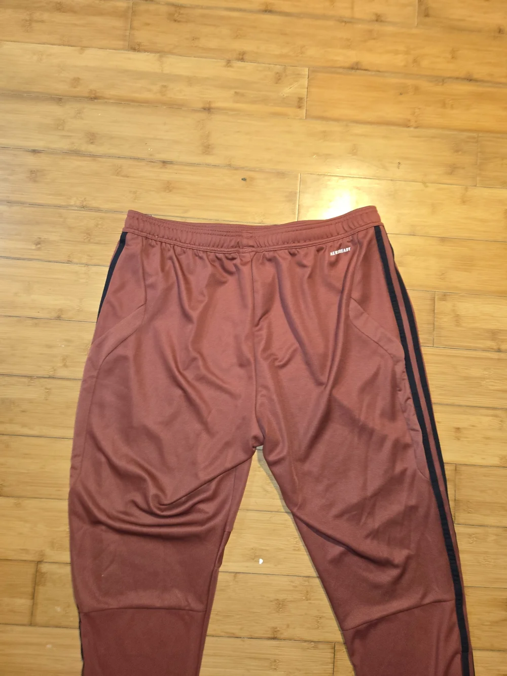 Adidas AeroReady Red White Stripe Track Pants XL